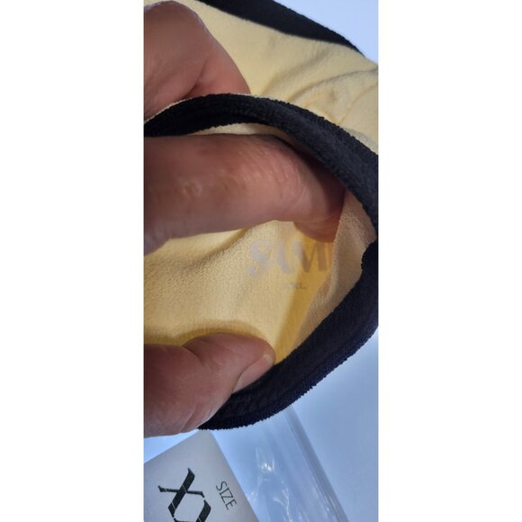 SAME Los Angeles Bikini Womens Top XXLarge  Bottom High Weist Faux Suede Cream - Picture 3 of 8